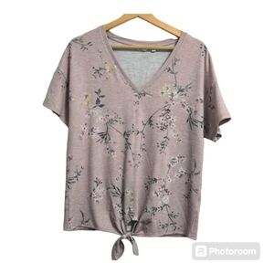 Reitmans  Tie-Front Floral Top